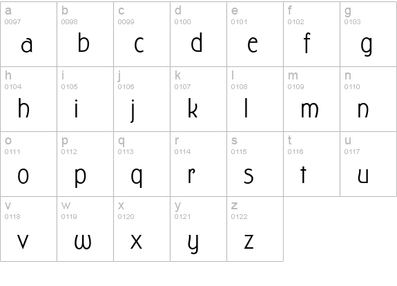 Hardwood LP lowercase a-z preview
