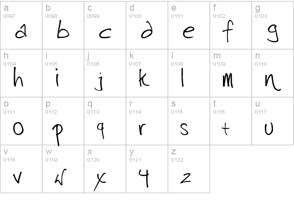harrison lowercase a-z preview