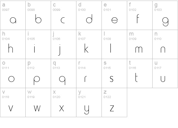 Harry Regular lowercase a-z preview