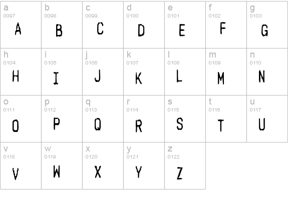 Harsh language AC lowercase a-z preview