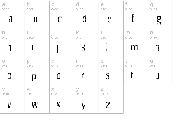 HateNoteSlanderous lowercase a-z preview