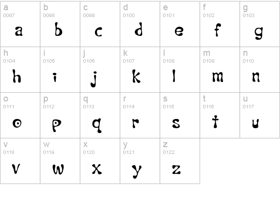 HavvaNiceDay lowercase a-z preview