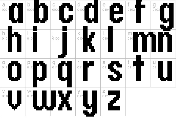 header 17_68 lowercase a-z preview