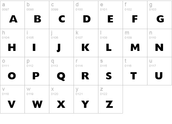 HeadlineNEWS lowercase a-z preview