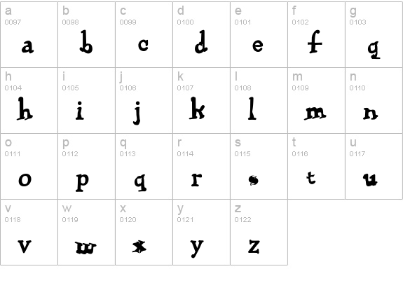 Heimlich-Maneuver lowercase a-z preview