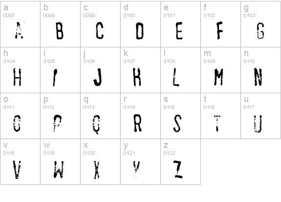 Helium lowercase a-z preview