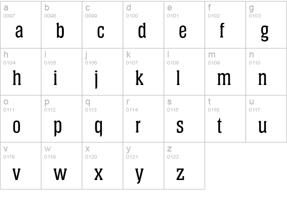 Helium-Medium lowercase a-z preview