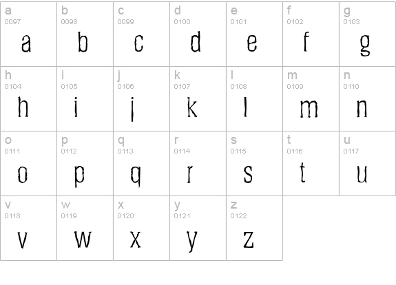 HeliumAntique-Light-Regular lowercase a-z preview