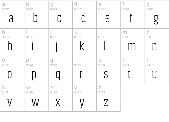 HeliumSerial-Light-Regular lowercase a-z preview
