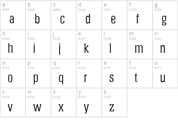 HeliumSerial-Regular lowercase a-z preview