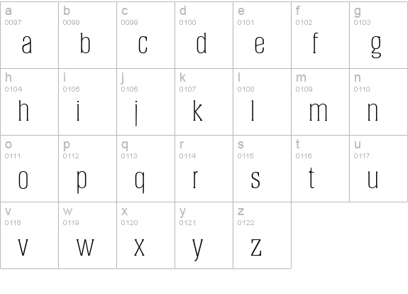 HeliumSerial-Xlight-Regular lowercase a-z preview