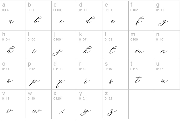 Hello Sarrah lowercase a-z preview