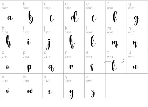 Hello School lowercase a-z preview