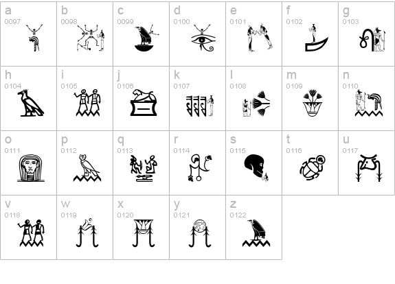 HelloCleoPetra lowercase a-z preview