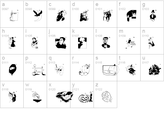 HelloVienna2005 lowercase a-z preview