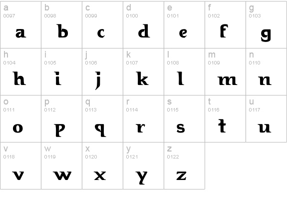 Hellraiser 3 lowercase a-z preview