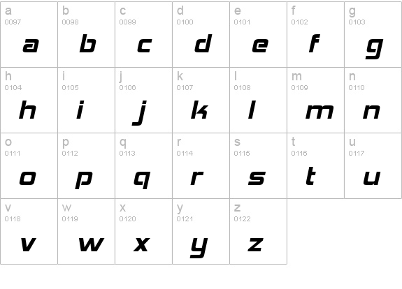 Hemi Head 426 lowercase a-z preview
