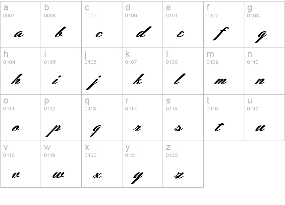Hemmet Personal Use Only lowercase a-z preview