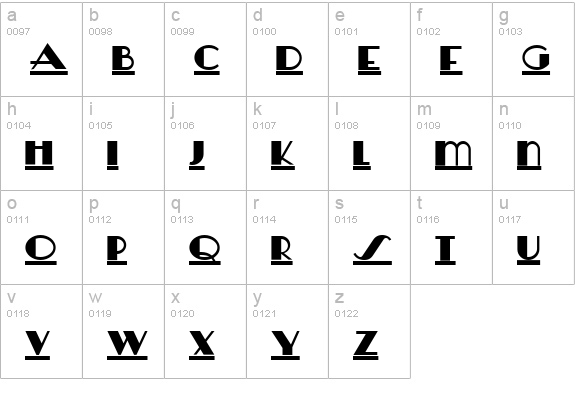 Herald Square NF lowercase a-z preview