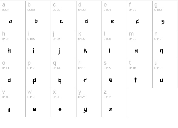 Here Be Dubstep Regular lowercase a-z preview