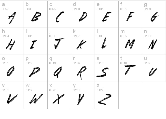 Hey Now lowercase a-z preview