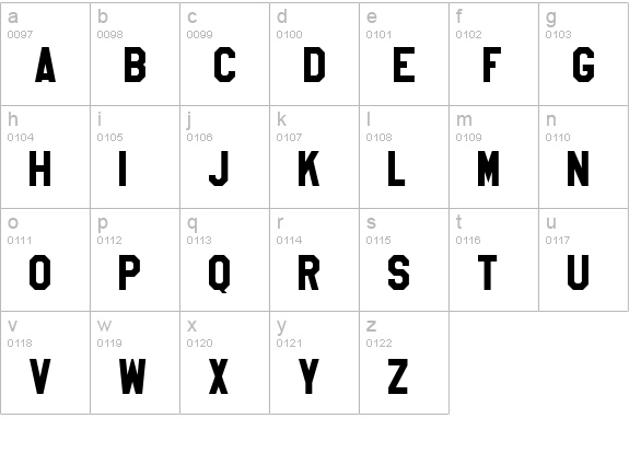 High School USA Sans lowercase a-z preview
