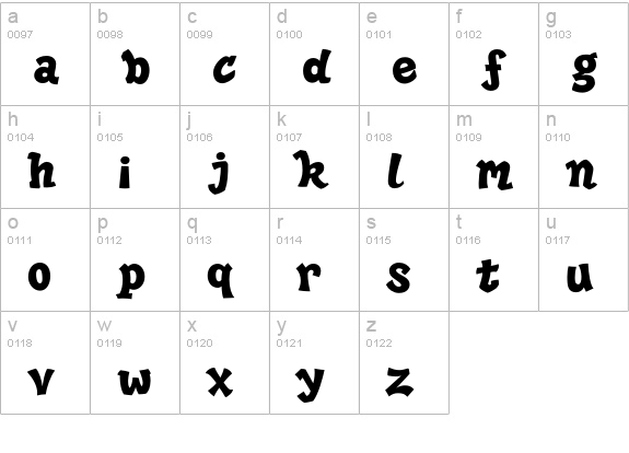 HipHop-Demi lowercase a-z preview