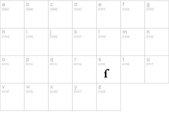 HoeflerText-Bold-Alt lowercase a-z preview