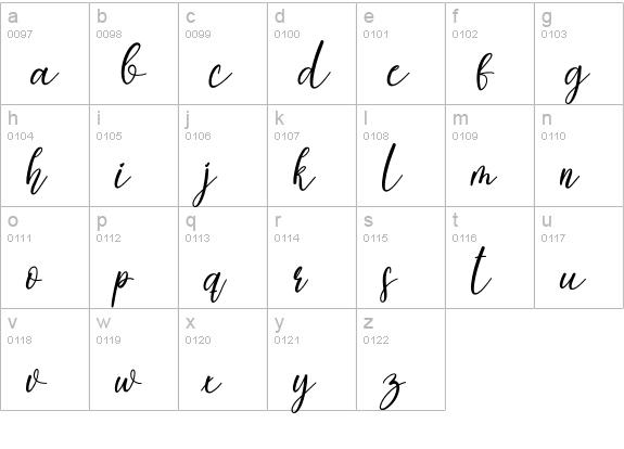 Holidays2 lowercase a-z preview
