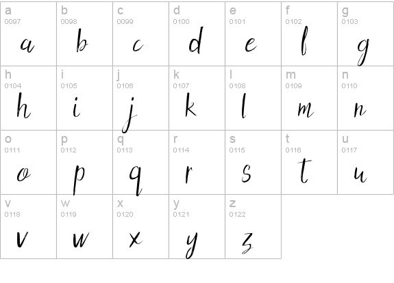 Holy Mountain Mode lowercase a-z preview