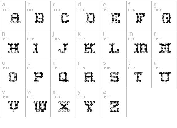 Home Sweet Home Outline lowercase a-z preview
