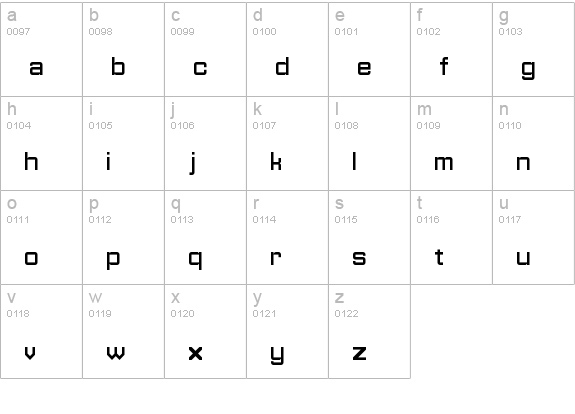 Homestile Regular lowercase a-z preview