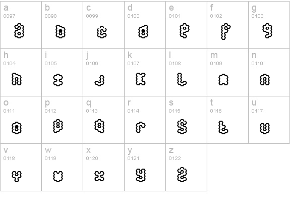 honey Ultra lowercase a-z preview