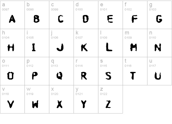 Hospital lowercase a-z preview