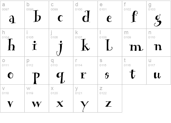 House Sitter's Club lowercase a-z preview