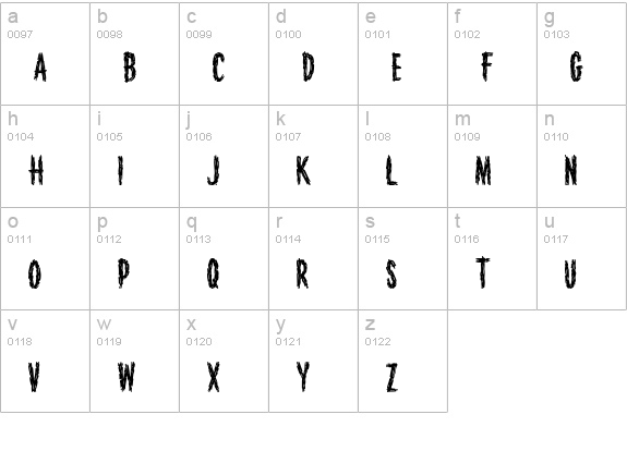 HouseofHorror lowercase a-z preview