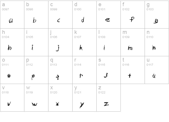 Hypertension Regular lowercase a-z preview