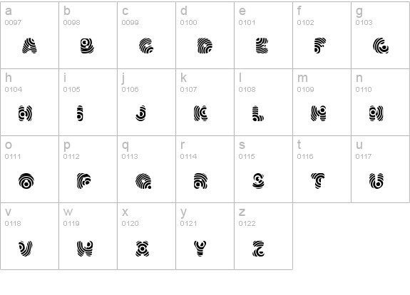 Hypmotizin lowercase a-z preview