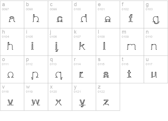 I am online with u lowercase a-z preview