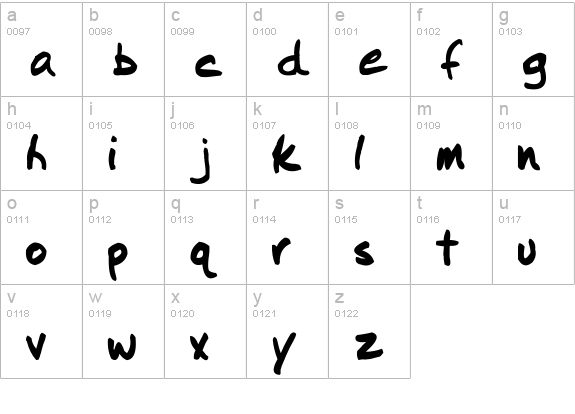I Did This! lowercase a-z preview