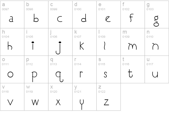 I Love You Monkey lowercase a-z preview