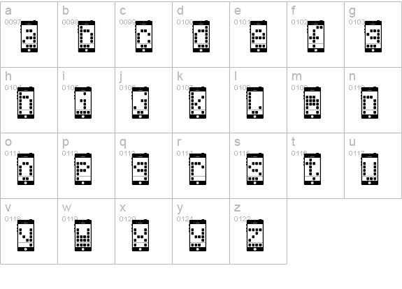 I Phone, You Phone Regular lowercase a-z preview