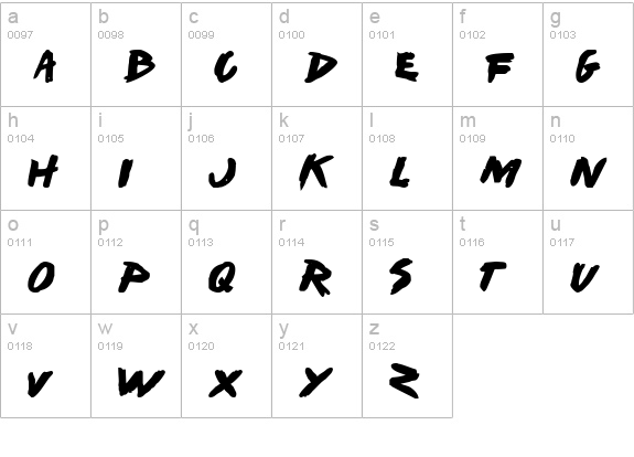 I Want My TTR! (Bold) lowercase a-z preview