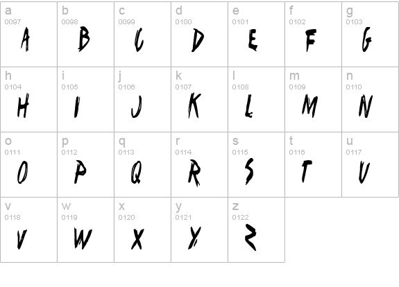 I Want My TTR! (Condensed) lowercase a-z preview