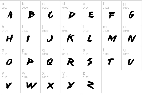 I Want My TTR! Bold lowercase a-z preview