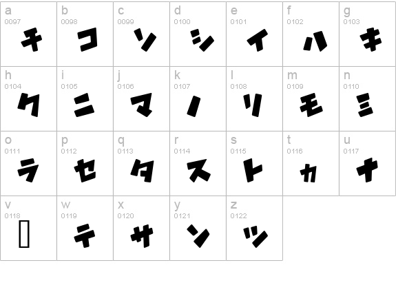 I2DragonBird lowercase a-z preview