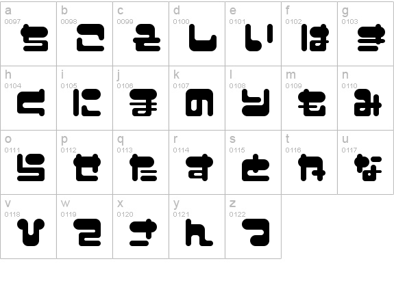 I2FuwafuwaFururu HS lowercase a-z preview