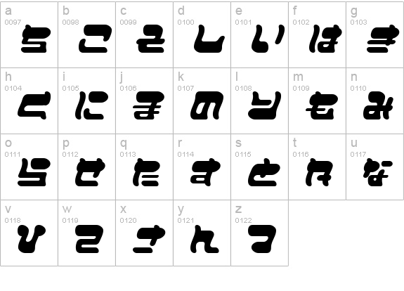 I2FuwafuwaFururu HW lowercase a-z preview