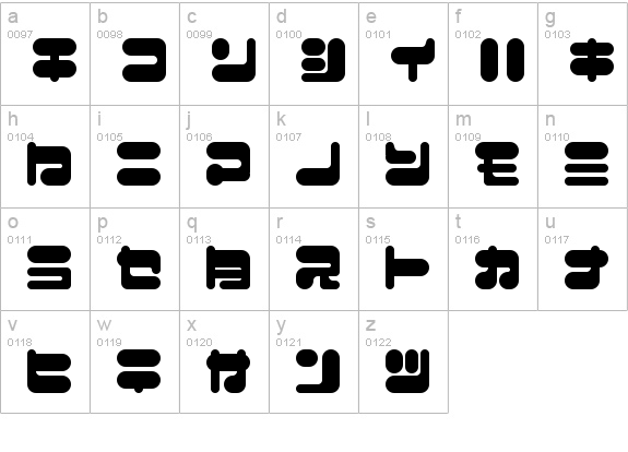 I2FuwafuwaFururu KS lowercase a-z preview