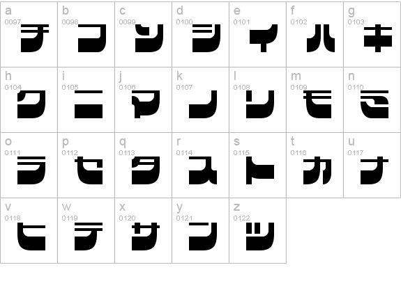 I2Raideen lowercase a-z preview